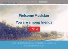 Tablet Screenshot of musofinder.com